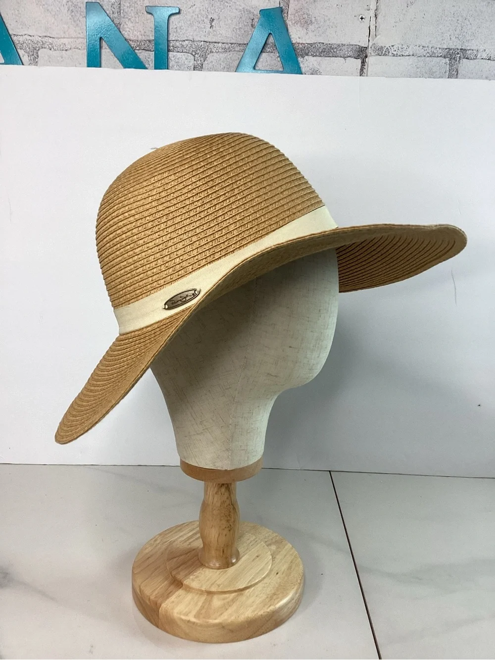 Panama Jack Straw Paper Large Brim Ladies Hat
